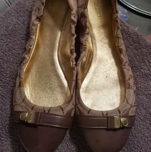 COACH BALLET SLIPPER FLATS SZ 10